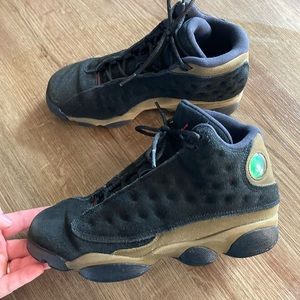 Nike Air Jordan 13 Retro BG Olive 884129-006 Size 6Y